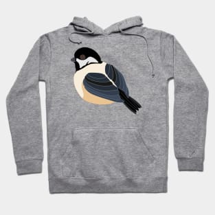 Black Capped Chickadee Graphic Bird Hoodie